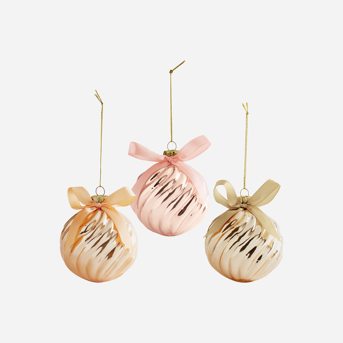 COFFRET DE 3 BOULES CÔTELÉES NŒUDS - Pack 25,4 x 8,3 x 8,6 cm