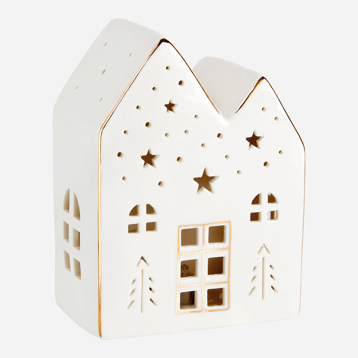 MAISON DÉCORATIVE DE 3/4 - GM : 10,7 x 14,5 x 7 cm